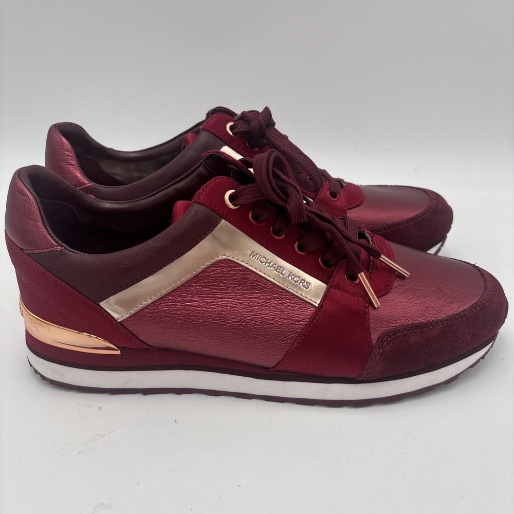 Michael kors Trainers - Girls. Burgundy. Brand new Size 10 Girls M/1 - Picture 3 of 12